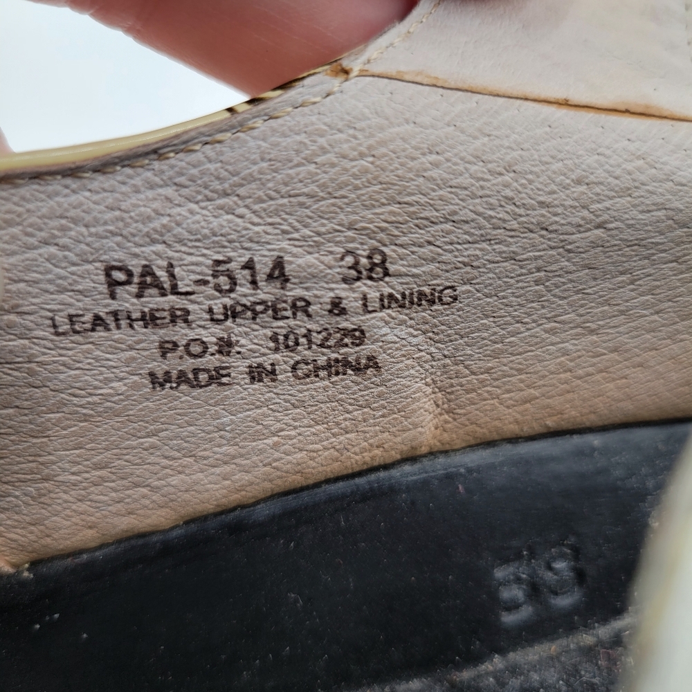 Alegria Paloma White Rose Mary Jane Flats Europe Size 38/8-8.5 Leather Upper - Picture 10 of 10